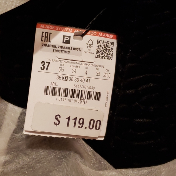 Zara Faux Fur Ankle Boots - Picture 7 of 8